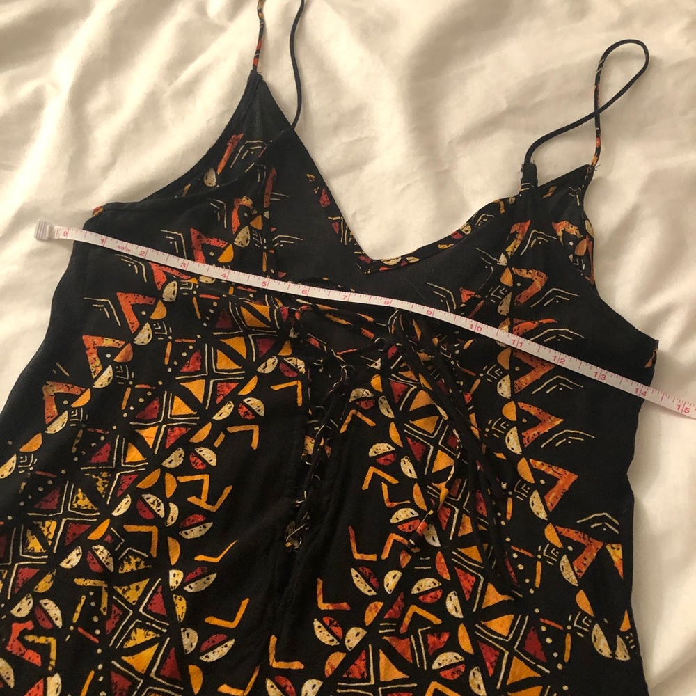 UO silence + noise black tribal lace up tank top! NWOT - Picture 11 of 12